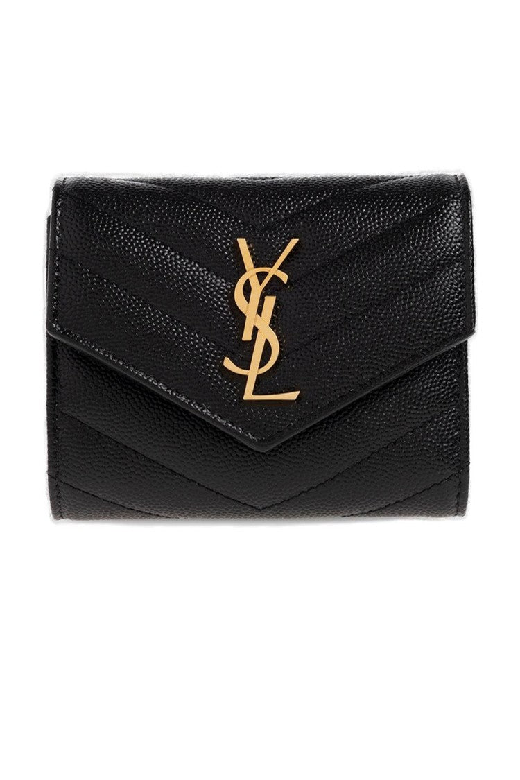 Saint Laurent Textured Lambskin Card Wallet