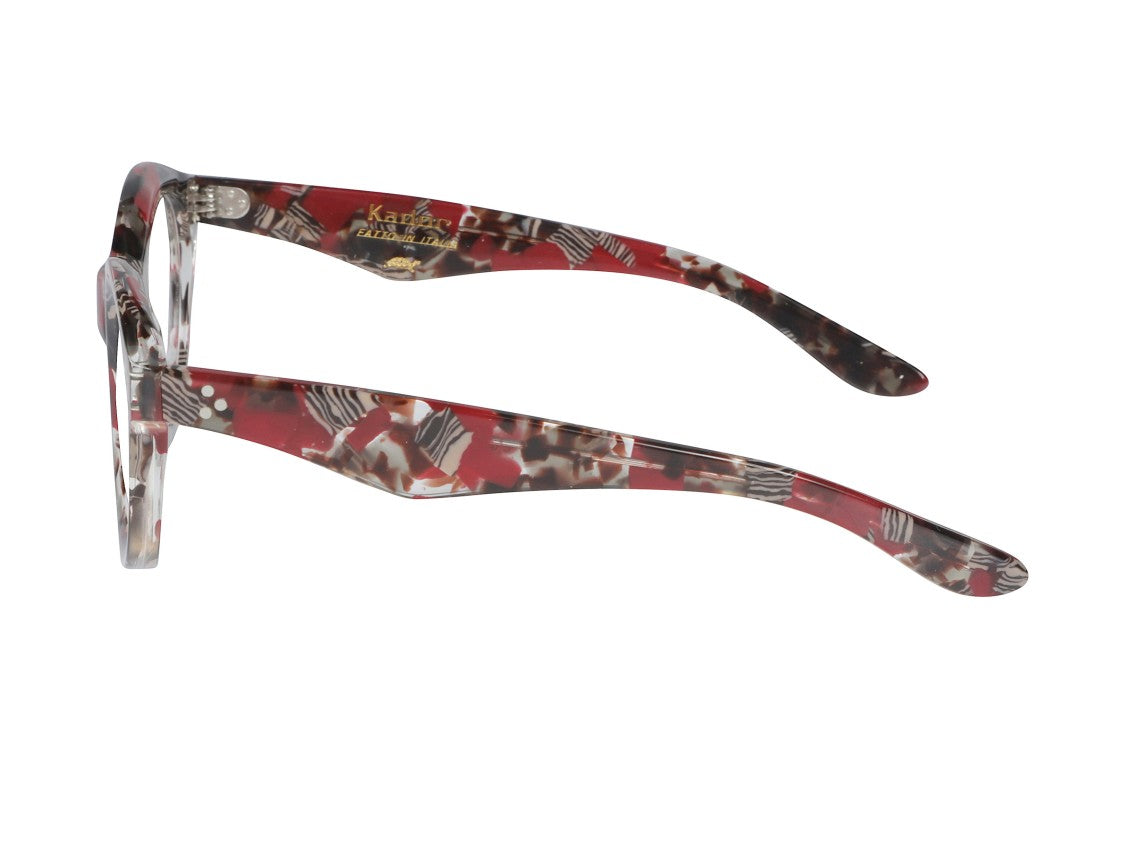 Kador Thick Marbled Round Eyeglasses