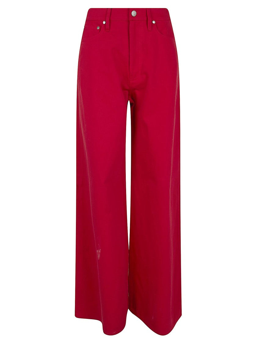 Polo Ralph Lauren High-Waisted Herringbone Twill Denim Wide-Leg Jeans