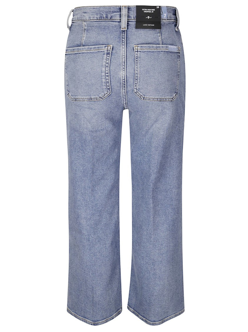 7 For All Mankind Ultra High Rise Cropped Jeans