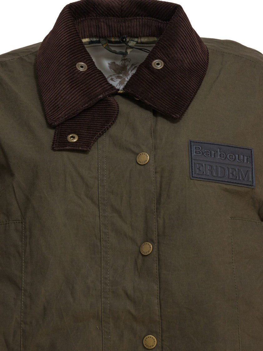Barbour Olive Green Waxed Cotton Jacket