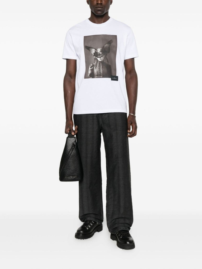 John Richmond Classic White T-Shirt With Minimalist Design