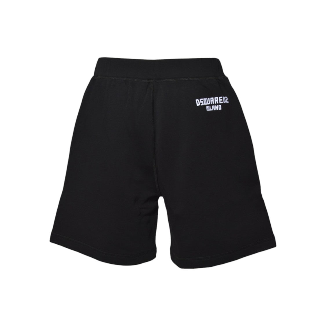 Dsquared2 Minimalist Black Shorts With Elastic Waistband
