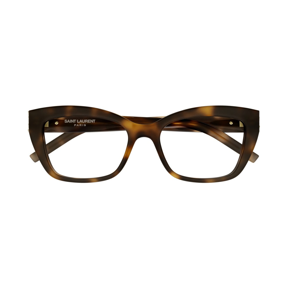 Saint Laurent Sl M117 Oversized Square Tortoiseshell Eyeglasses