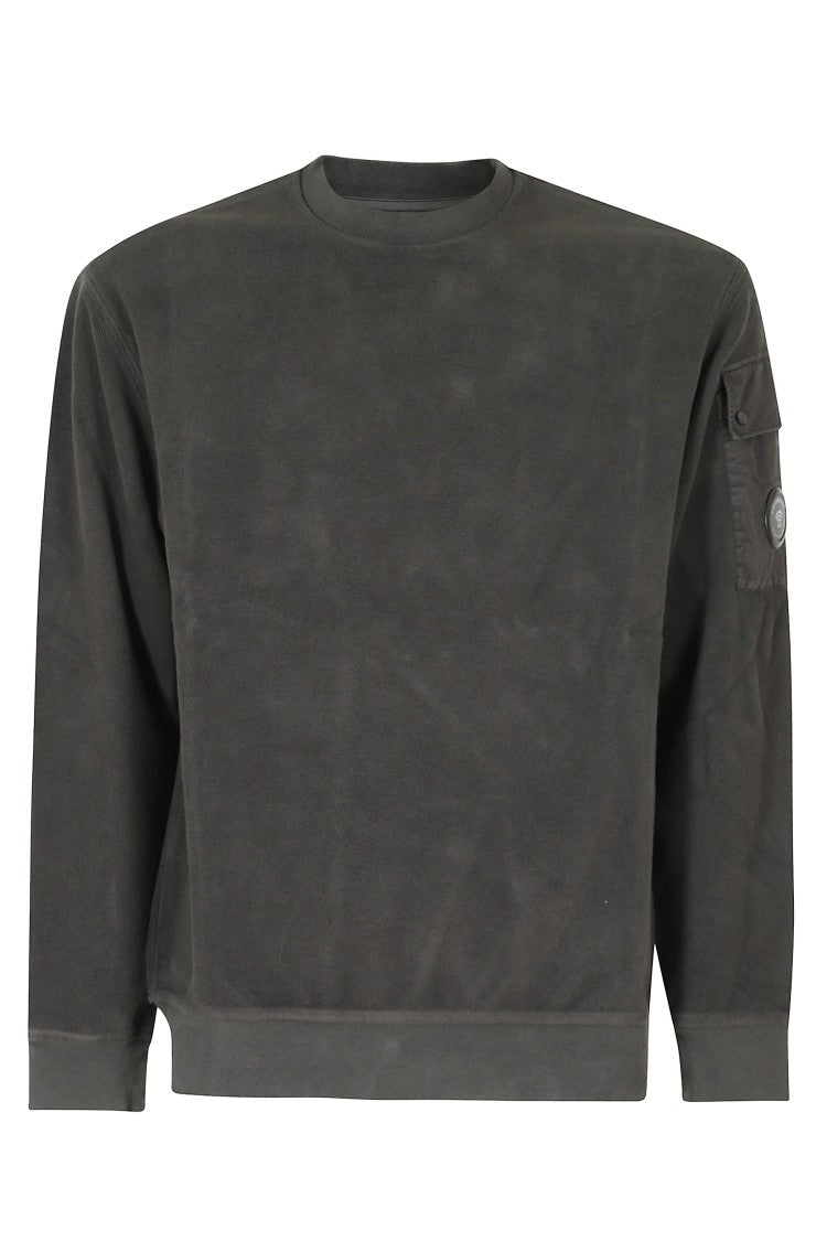 C.P. Company Raven Diagonal Fleece Crew Neck Sweatshirt