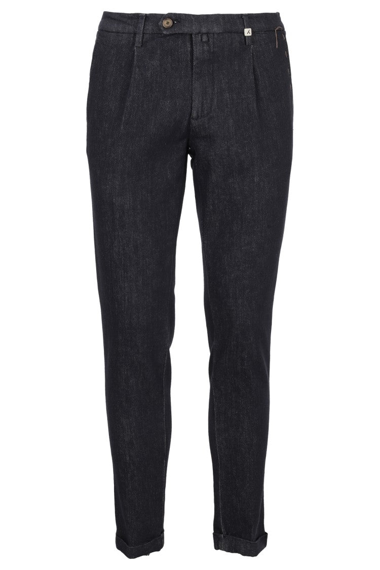 Myths Tailored Denim Trousers With Central Closure