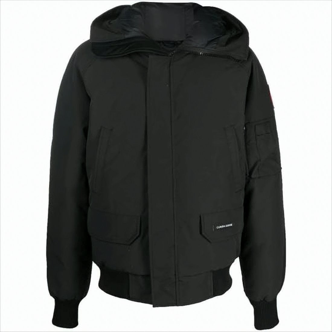 Canada Goose Matte Black Insulated Padded Jacket With Hood