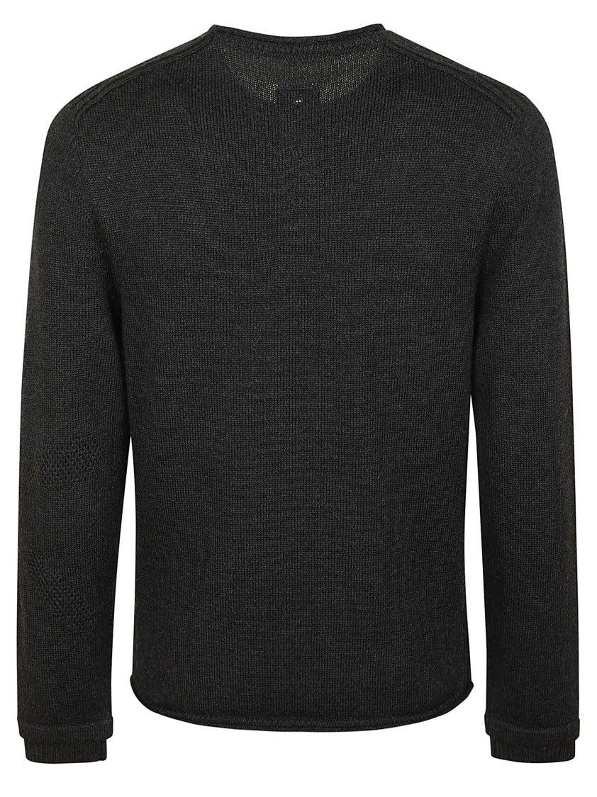 Premiata Textured Knit Sweater With Classic Crew Neck