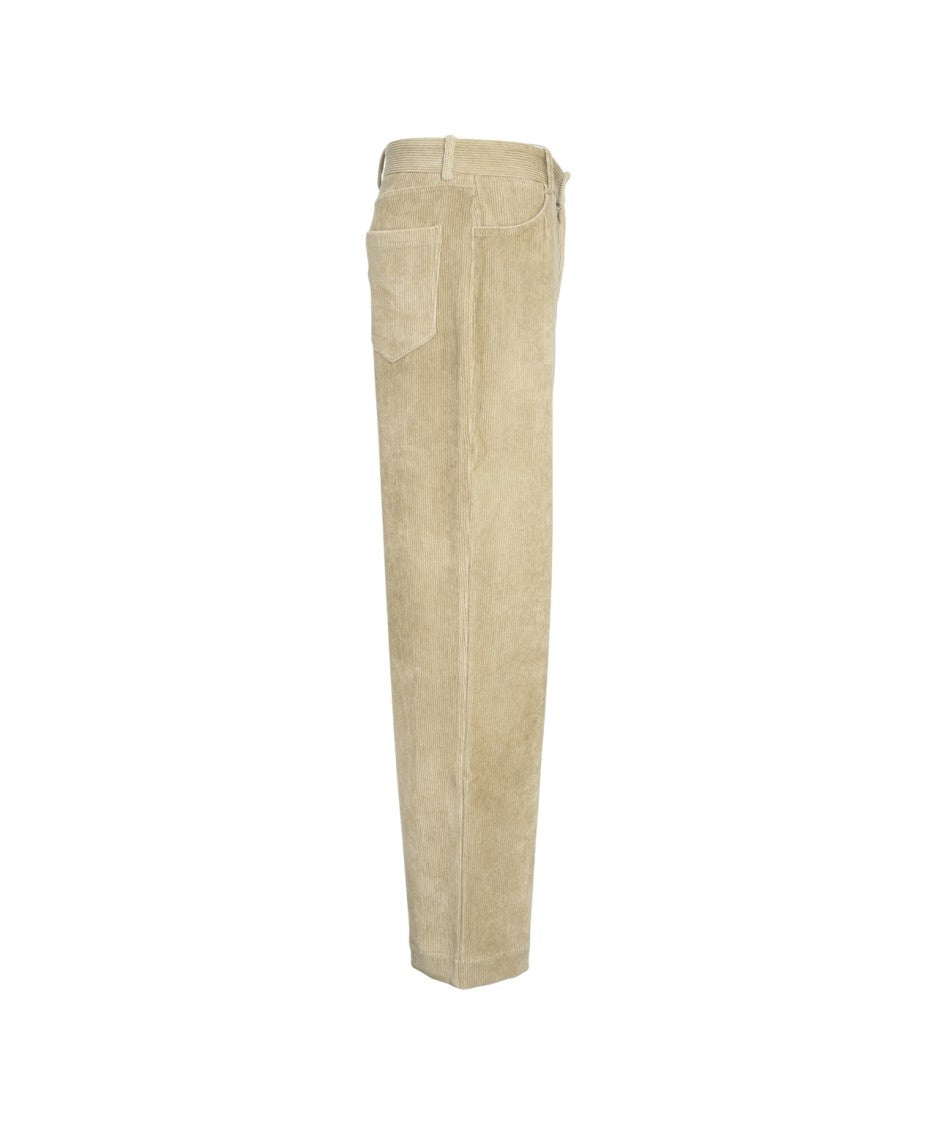 Roberto Collina Wide-Leg Corduroy Trousers With Silhouette