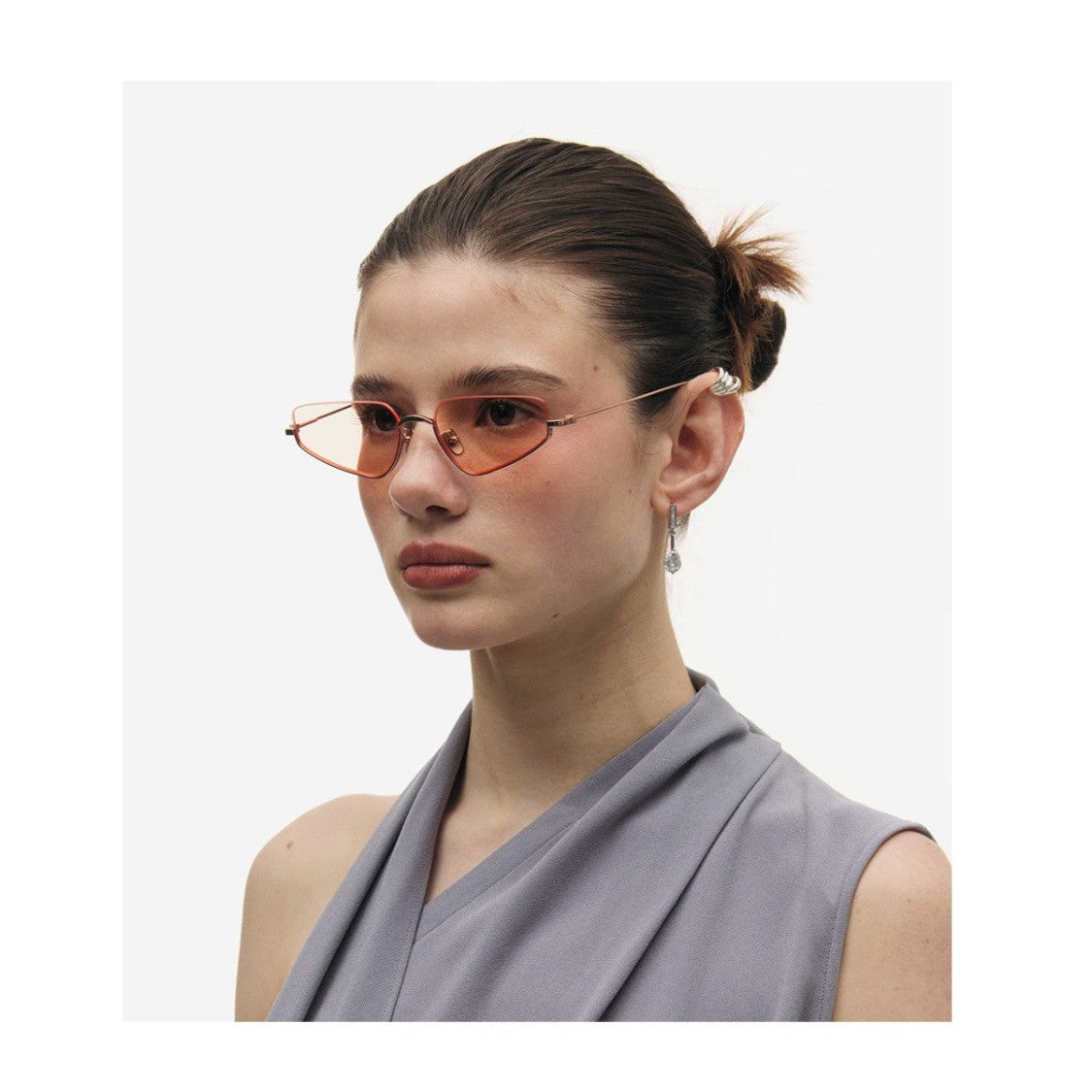 Projekt Produkt Rose Gold P12 Hmcc4 Titanium Cat-Eye Sunglasses