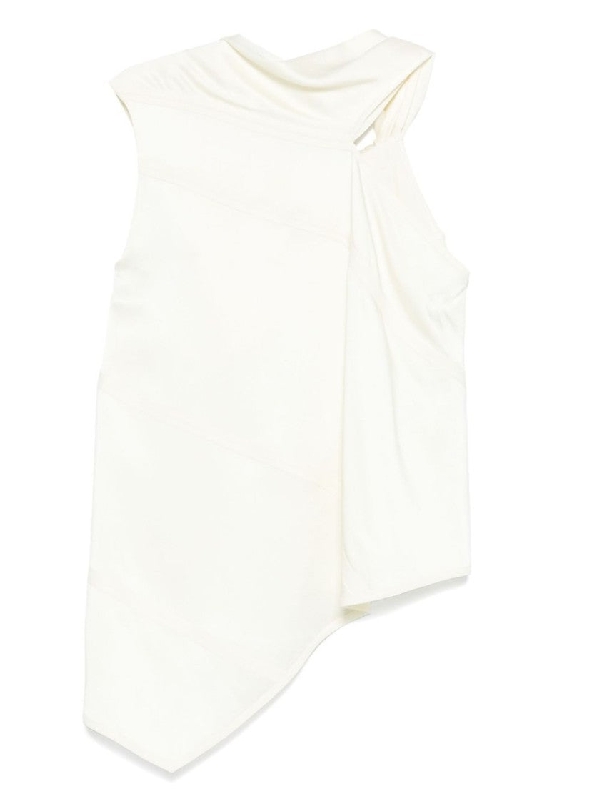 Jil Sander Natural Twisted Front Top