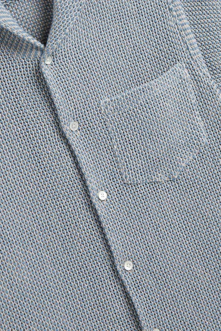 Portuguese Flannel Agora Textured Bowling Collar Shirt