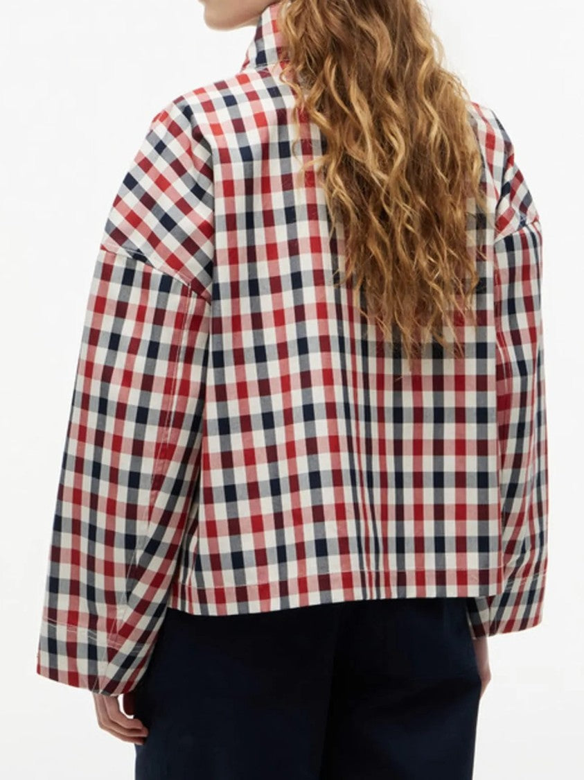 Tommy Hilfiger Check Cotton Short Parka