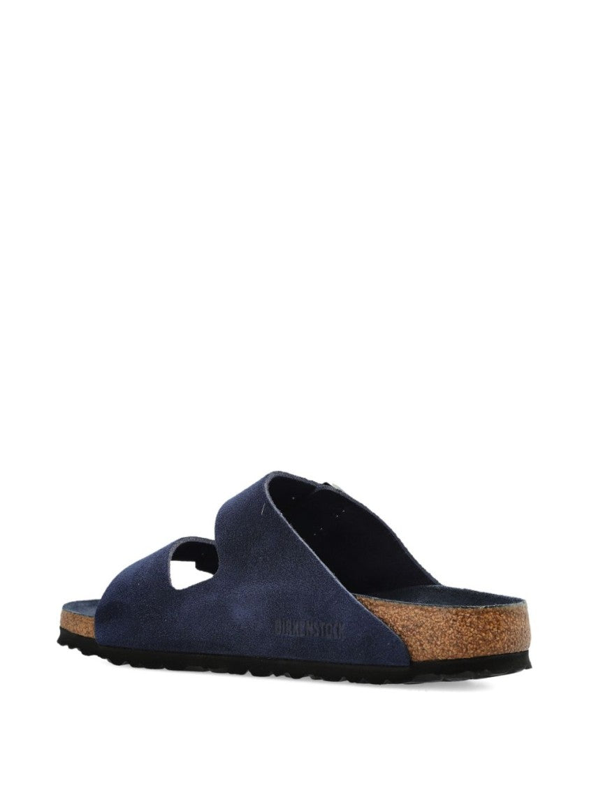 Birkenstock Navy Blue Arizona Strap Slides