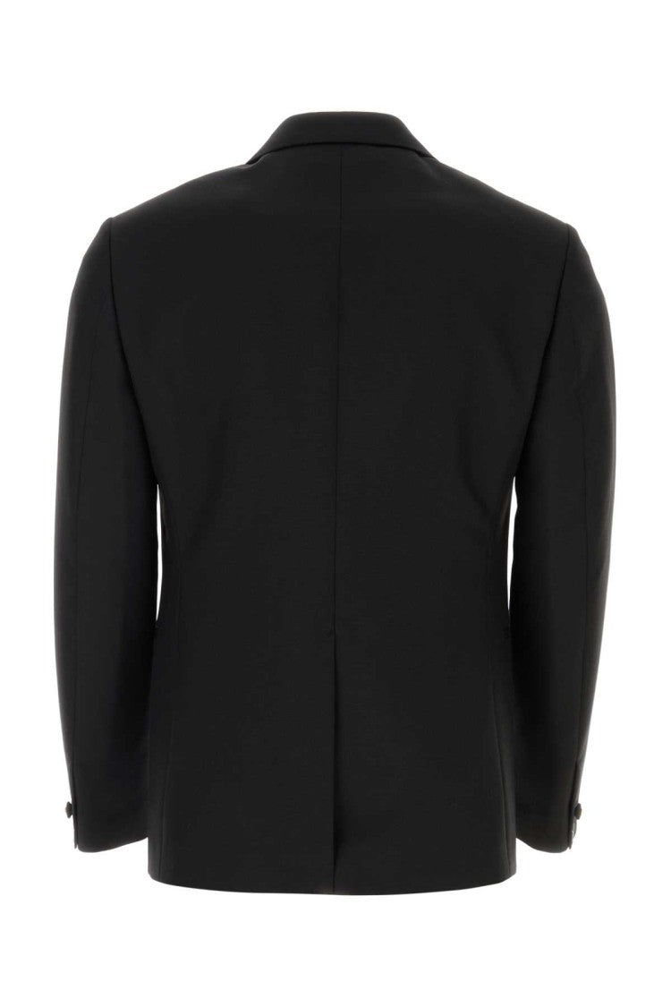 Versace Black Wool Blend Blazer