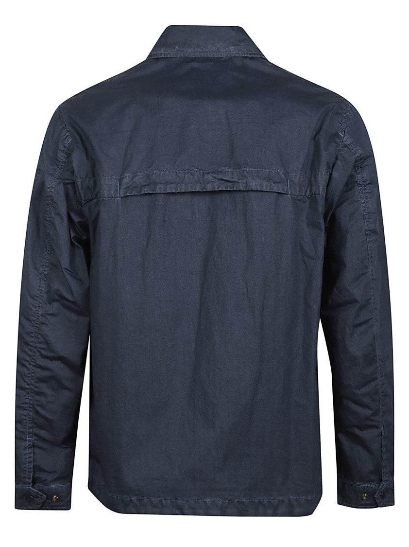 C.P. Company Structured Blue Jacket With Concealed Closure