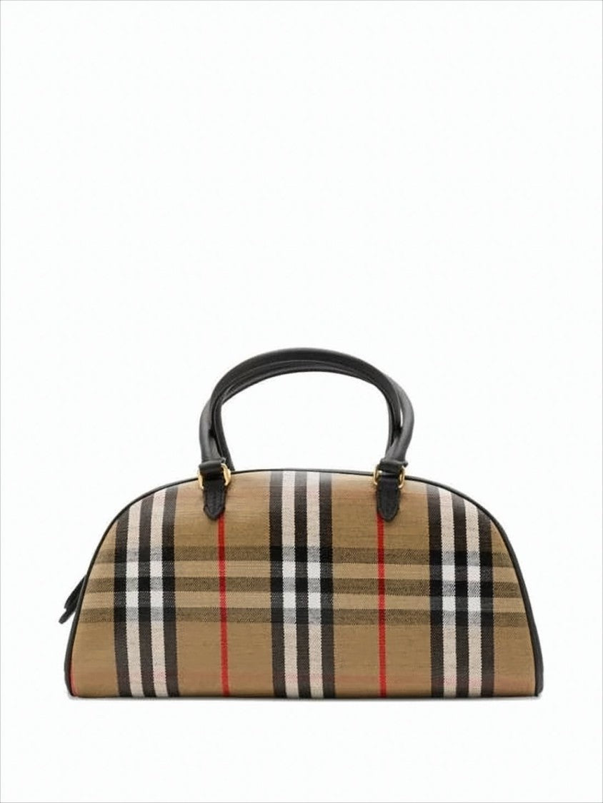 Burberry Classic Check Patterned Burberry Bowling Bag