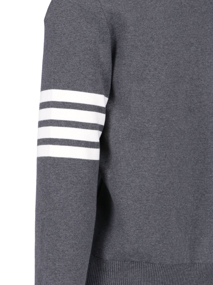 Thom Browne "4-Bar" Sweater – Grey