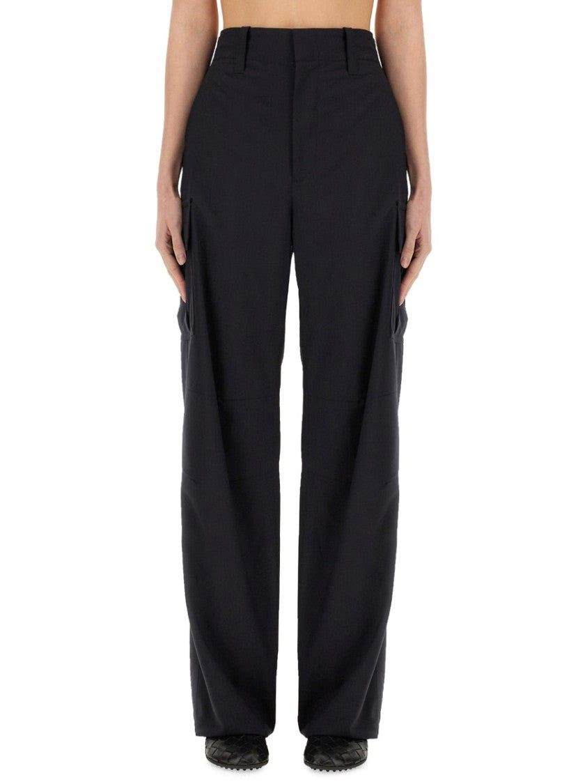 Bottega Veneta Tailored Wool Cargo Pants With Functional Pockets