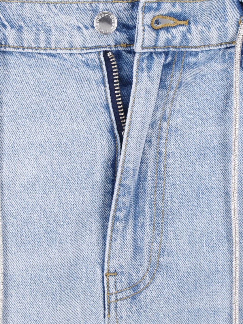 Alexander Wang High-Waisted Light Blue Denim Balloon Joggers