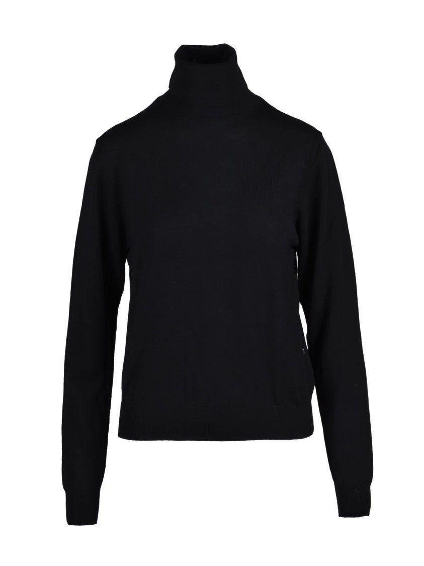 Add Extrafine Merino Wool Turtleneck Sweater With High Neck Design