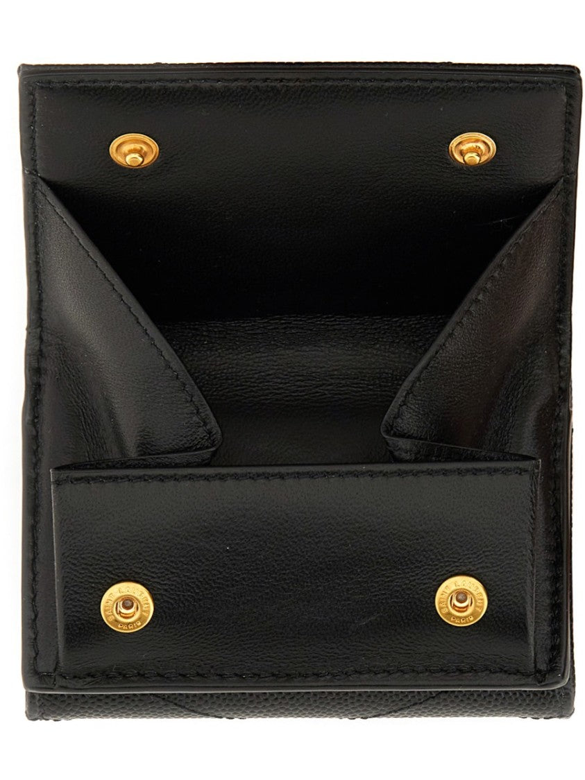 Saint Laurent Cassandre Matelassé Wallet