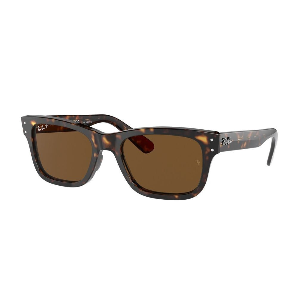 Ray Ban Mr Burbank Rb2283 Rectangular Tortoiseshell Acetate Sunglasses