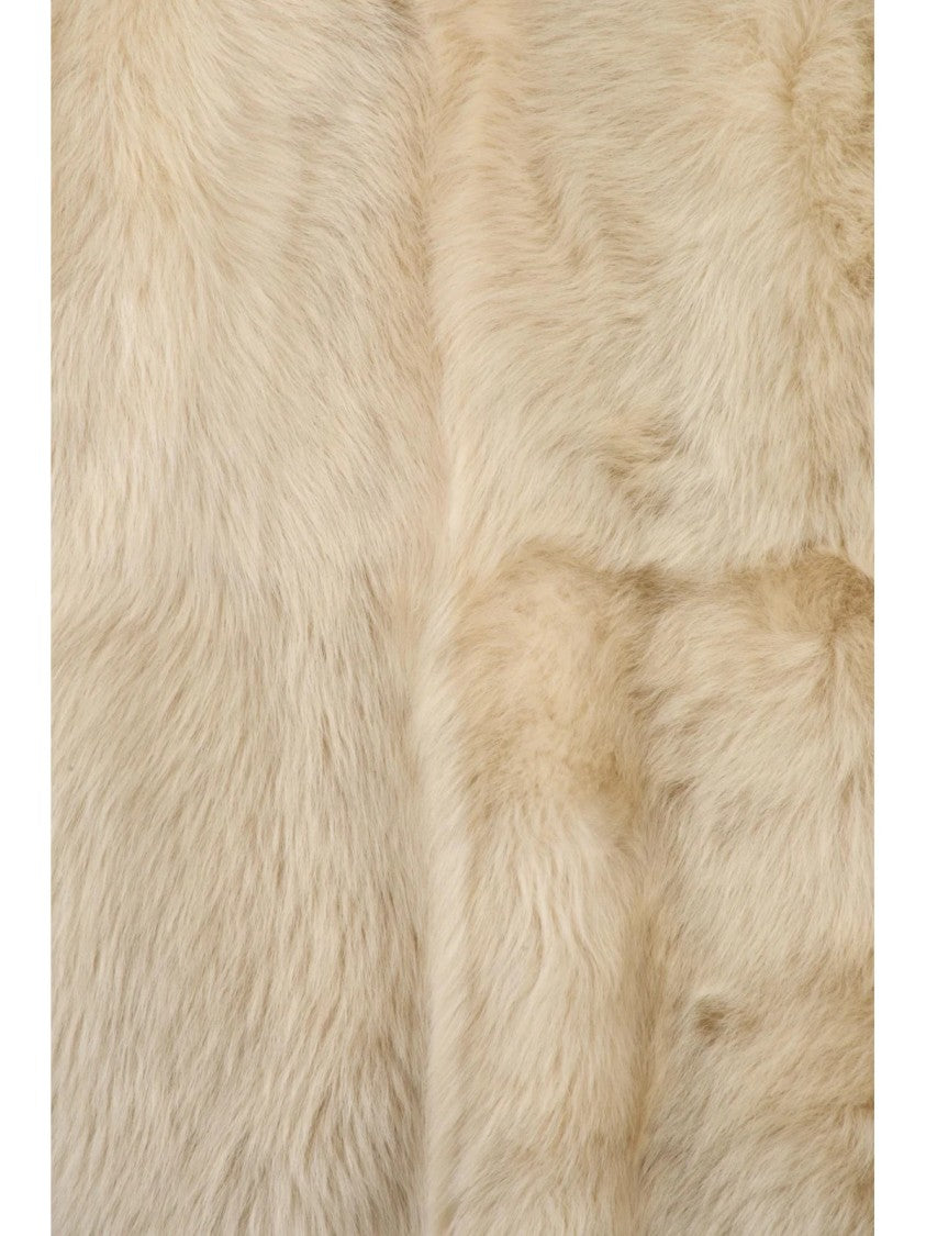 Zimmermann Voluminous Cream Horsehair Coat