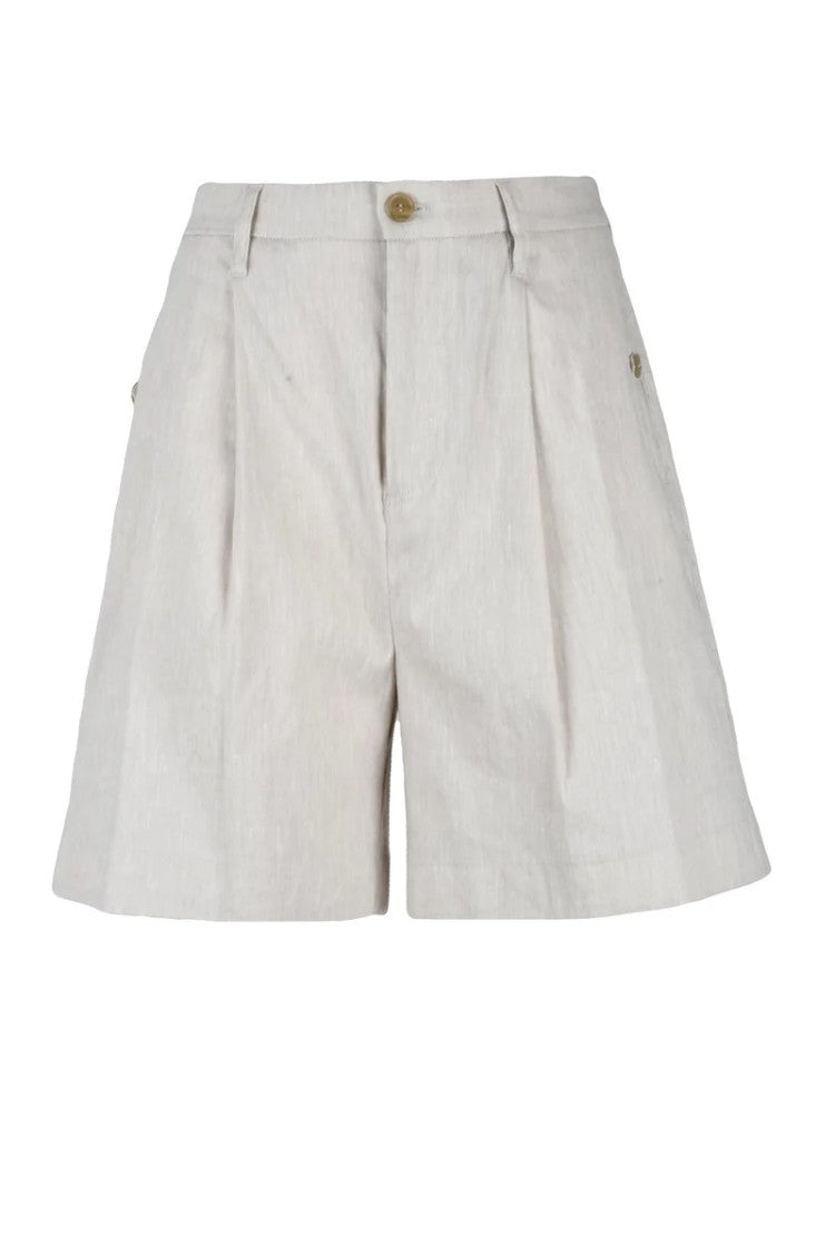 Department 5 High-Waisted Shorts - White