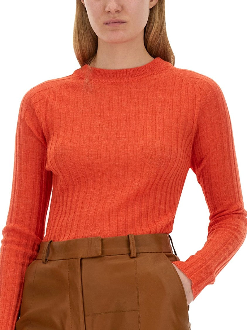 Alysi Slim Fit Ribbed Knit Top