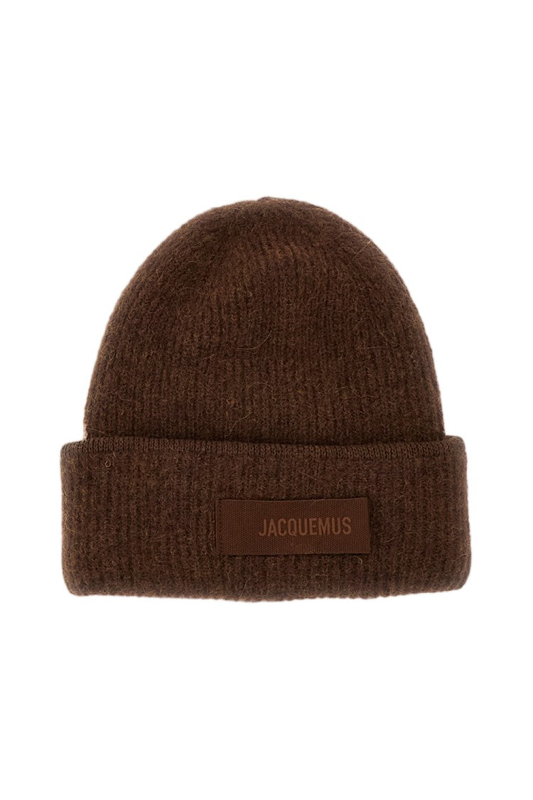Jacquemus Brown Gros Grain Ribbed Wool Alpaca Beanie