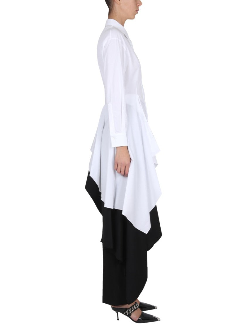 Alexander Mcqueen Dramatic Asymmetric Hem Shirt