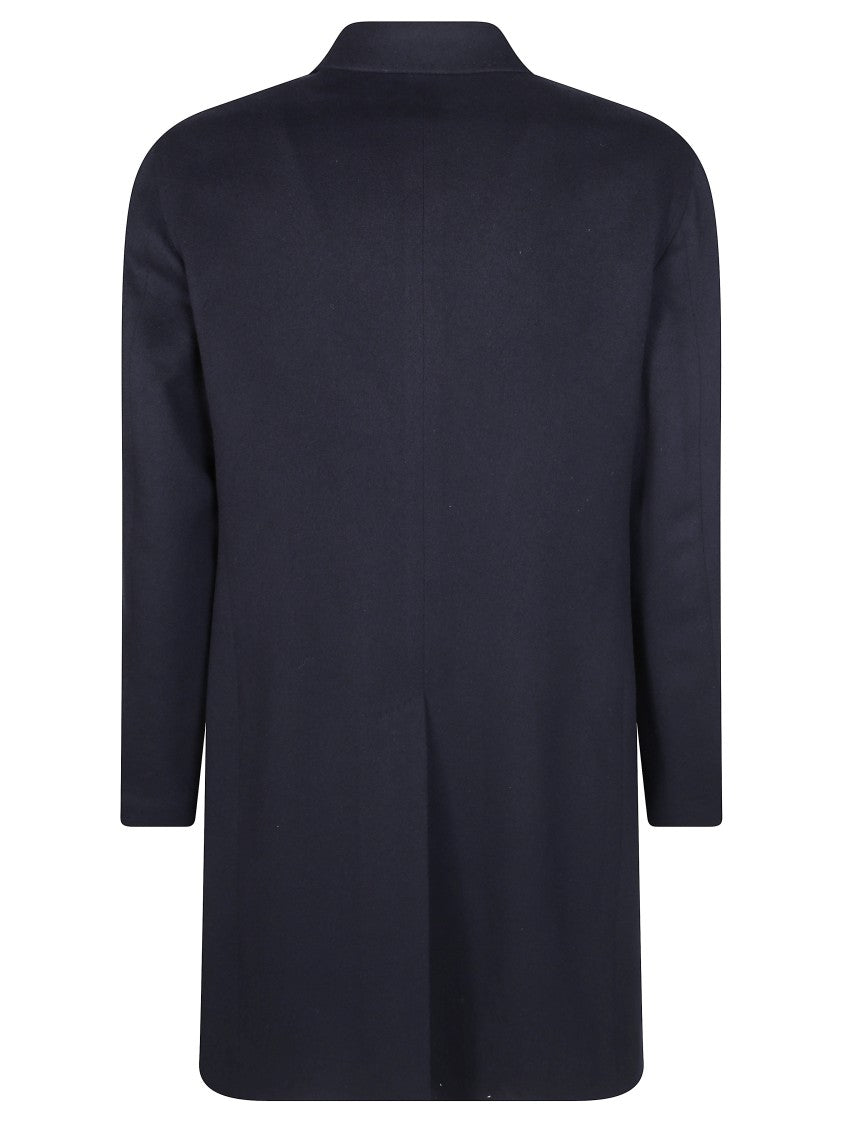 Tagliatore Virgin Wool Cashmere Mid-Length Coat