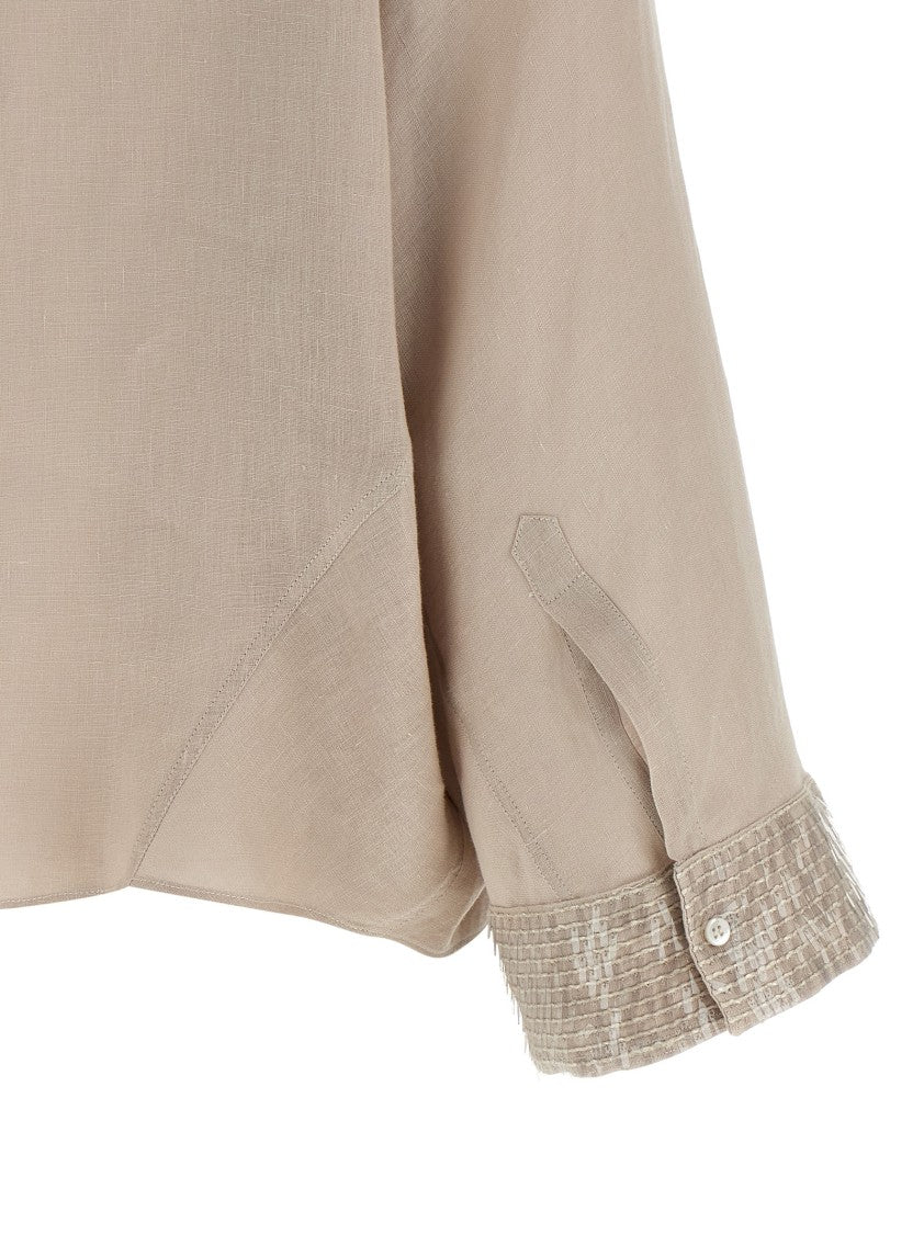 Brunello Cucinelli 'Dazzling Cascade Cuffs' Shirt