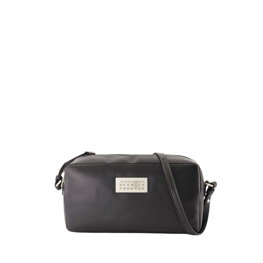 Mm6 By Maison Margiela Numeric Soft Crossbody - Leather - Black