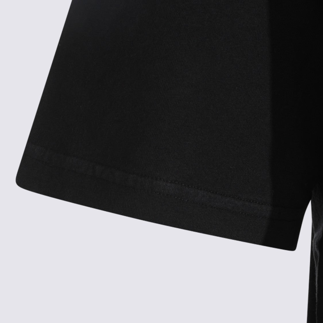 Stone Island Short-Sleeve Black T-Shirt With Graphic Detail