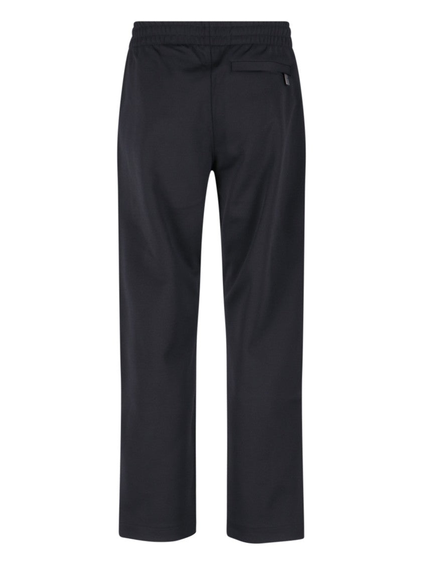 Burberry Black Cotton-Blend Logo Sweatpants