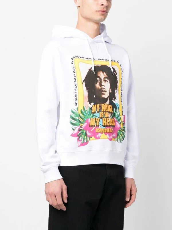Dsquared2 Slogan-Print Cotton Hoodie