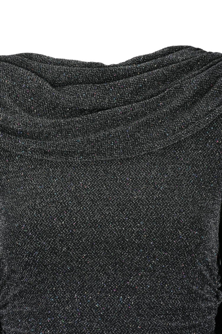 Twenty Fourhaitch Mini Lurex Jersey Dress - Silver