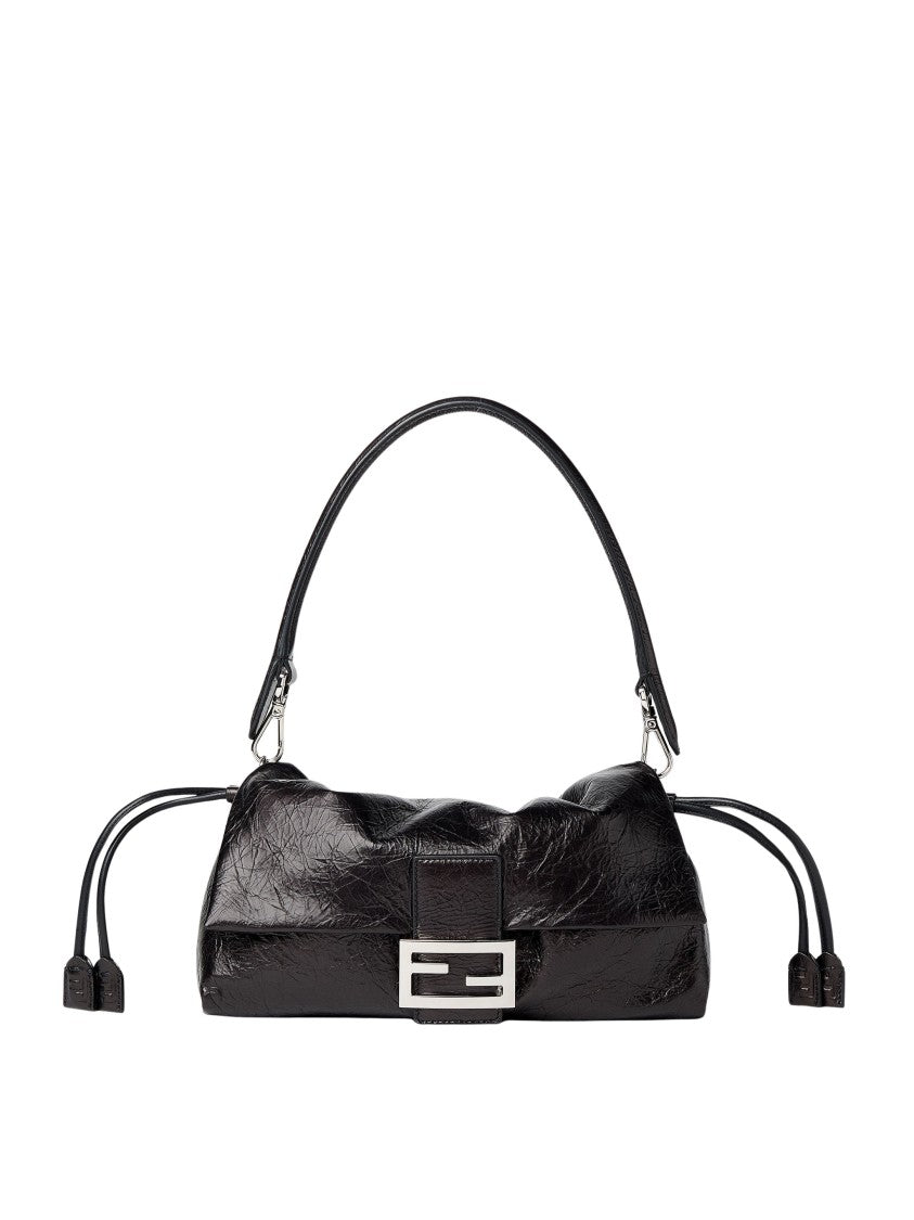 Fendi Baguette Soft Gathered Leather Handbag