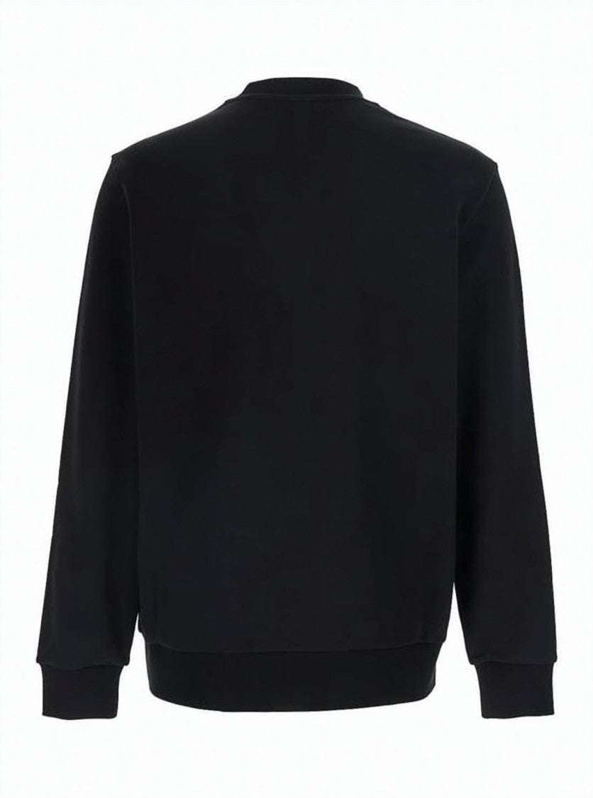 Moncler Long-Sleeve Crewneck Sweatshirt With Subtle Logo Patch