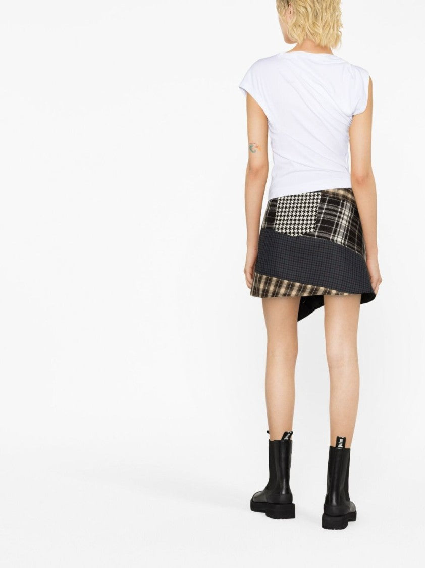 Vivienne Westwood Asymmetric Organic Cotton Top With Gathered Detailing