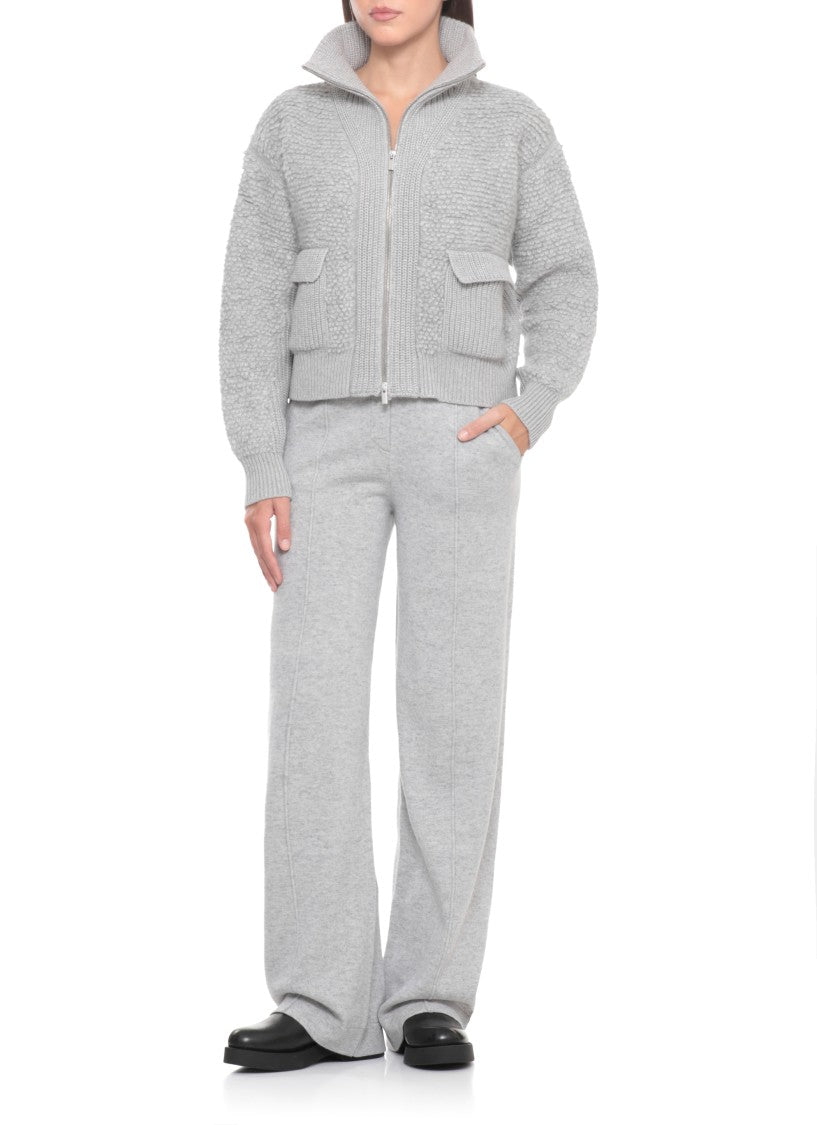 Peserico Grey Wool Blend Sweater