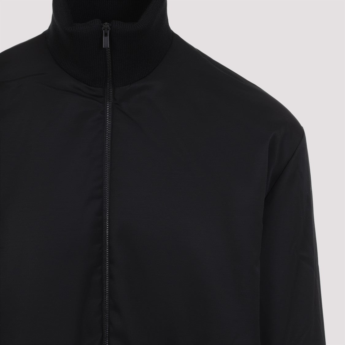 Fear Of God Black High Neck Bomber Jacket
