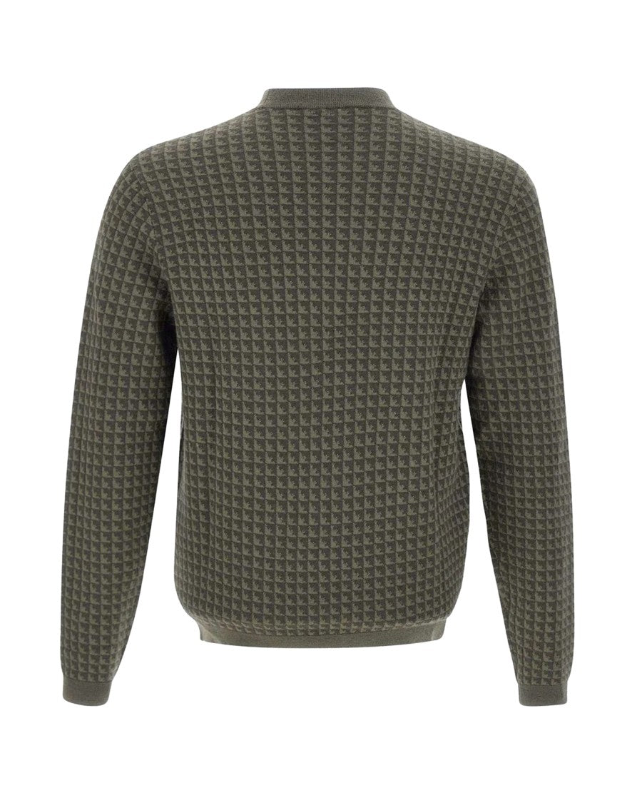 Emporio Armani Green Virgin Wool Sweater