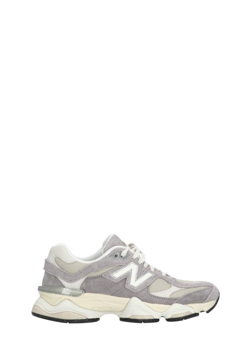 New Balance Lilac 9060 Leather-Fabric Sneakers