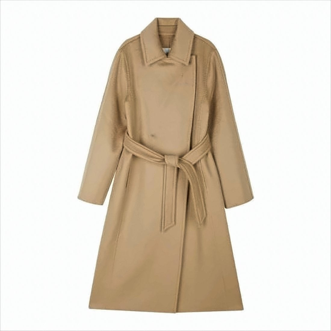Max Mara Long Cashmere Coat With Classic Collar