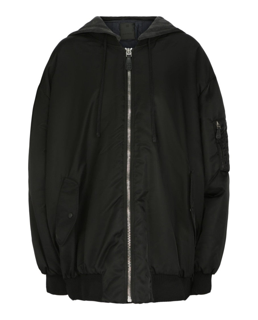 Givenchy Oversized Hooded Bomber Jacket