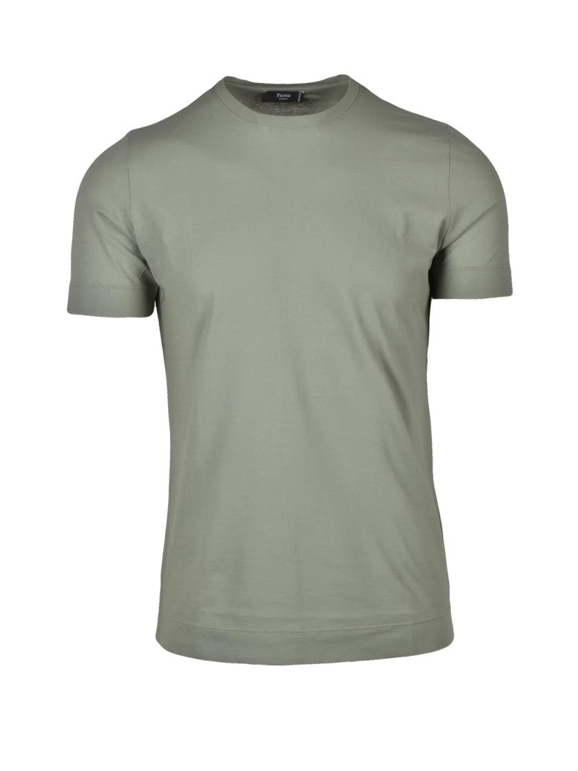 Fama Classic Olive Green Cotton T-Shirt