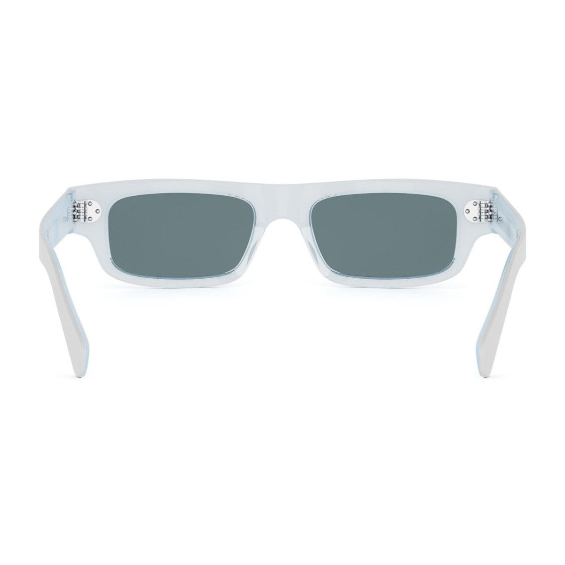 Celine White 3 Dots Hd Acetate Rectangular Sunglasses